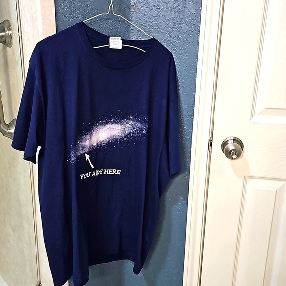 VINTAGE "You are here" Galaxy Tee as seen in Can't Buy me Love w Patrick Dempsey - Picture 1 of 10